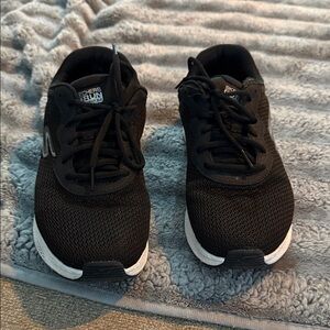 Skechers Black and White Athletic Shoes